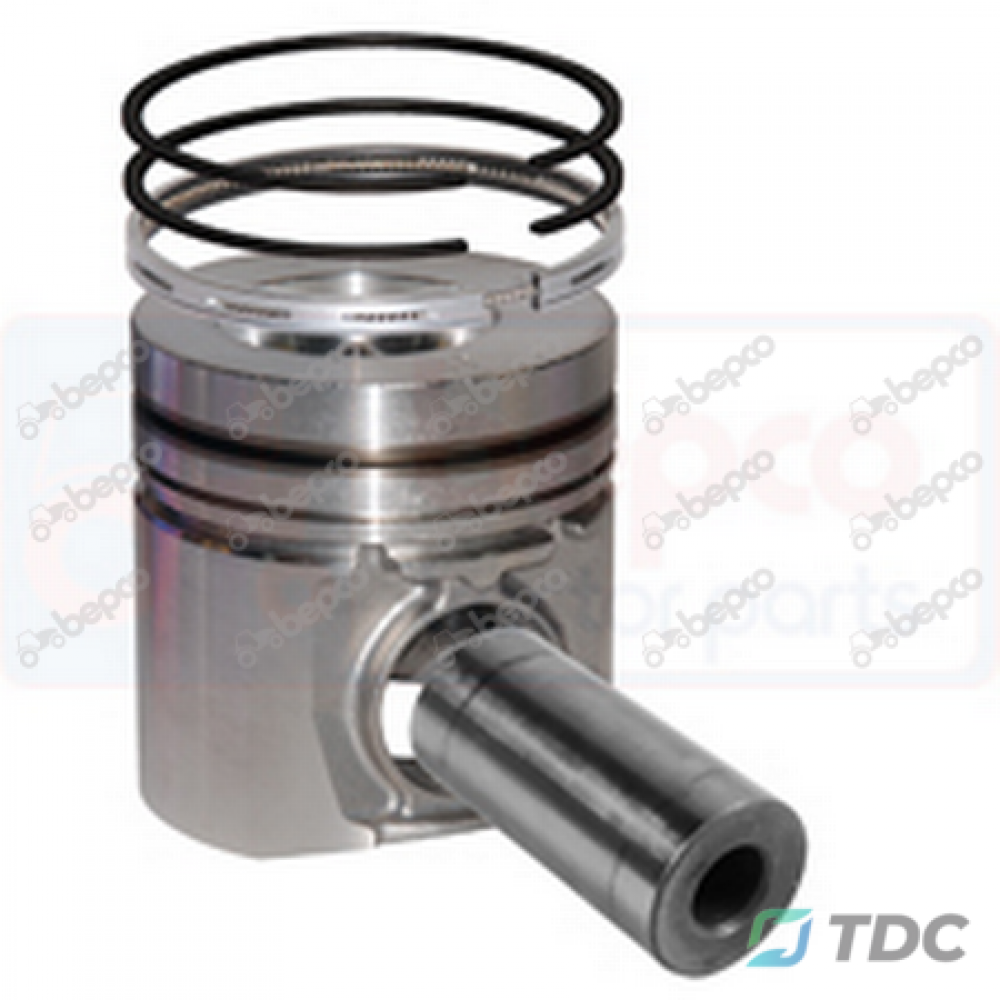 Piston with rings without pin