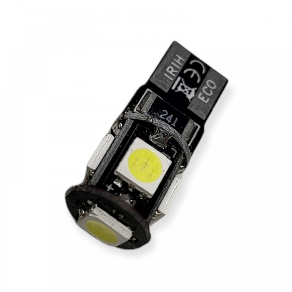 LED lemputė CAN BUS T10 12V 5-diodų