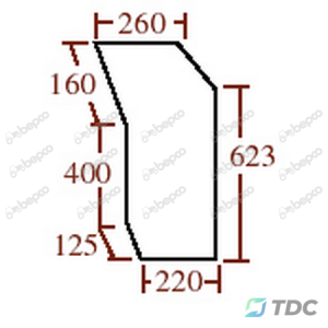 Apatinis priekinis stiklas KP