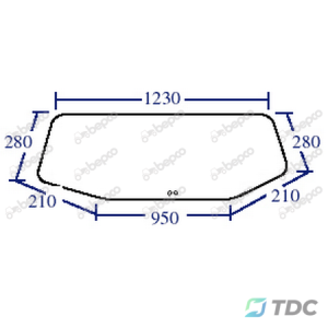 Apatinis galinis stiklas
