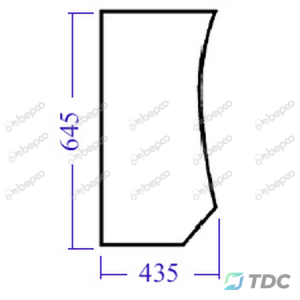 Apatinis priekinis stiklas KP