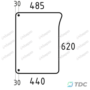 Apatinis priekinis stiklas DP
