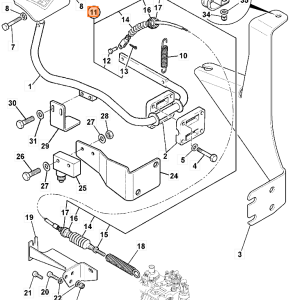 Akseleratoriaus trosas 1816mm
