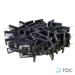 Elevatoriaus grandinė (pilna), 162 narelių, 40 tvirtinimų, ilgis 6221 mm