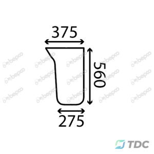 Apatinis priekinis stiklas KP