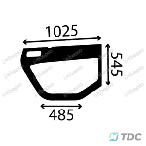 Apatinis durų stiklas KP